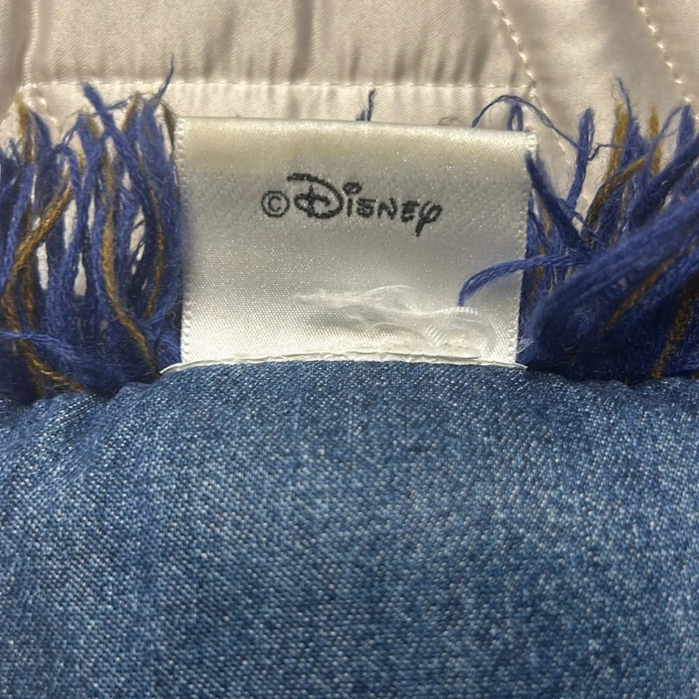 Greeting From Disney Pillow, Vintage Postcard Stamp Look